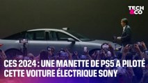 CES 2024: Afeela, la voiture électrique de Sony et Honda, a fait son entrée sur scène pilotée par une manette de PS5