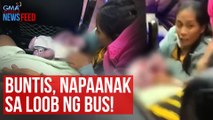 Buntis, napaanak sa loob ng bus! | GMA Integrated Newsfeed