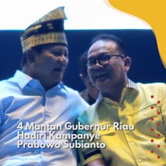 4 Mantan Gubernur Riau Hadiri Kampanye Prabowo Subianto