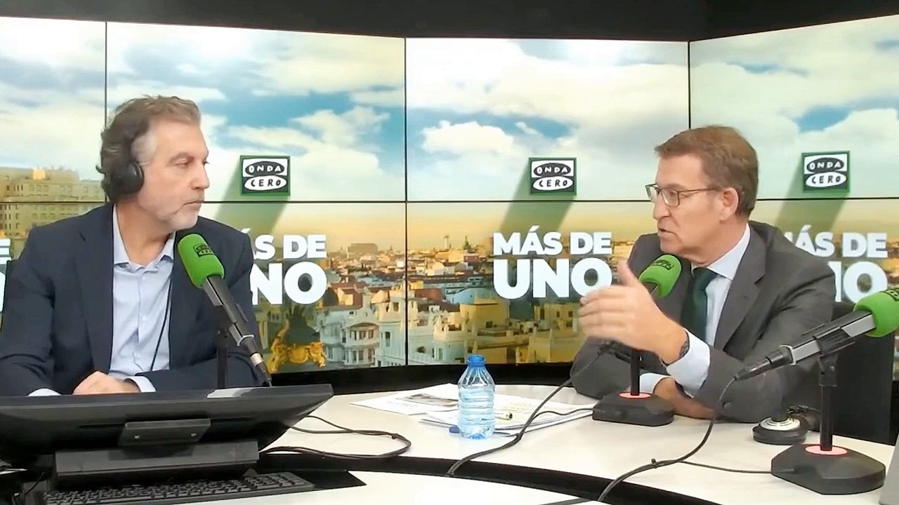Carlos Alsina le pone botando a Alberto Núñez Feijóo sacudirle a Félix Bolaños un sopapo colosal