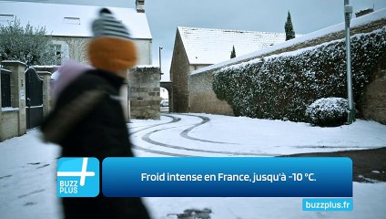 Froid intense en France, jusqu'à -10 °C.