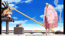 원피스 도플라밍고과 백수 카이도 관계있다 로우와 대화