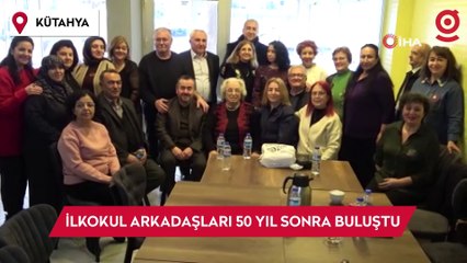 İlkokul arkadaşları 50 yıl sonra buluştu