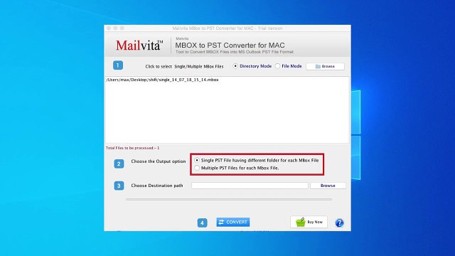 Mailvita MBOX to PST Converter for Mac - Convert MBOX to PST