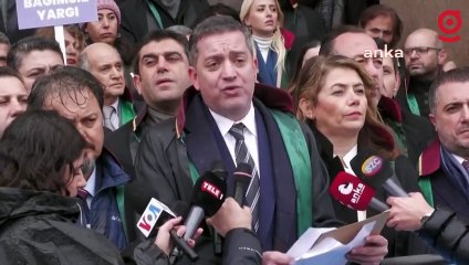 Download Video: Türkiye Barolar Birliği Başkanı Erinç Sağkan’dan Çağlayan’da adliye önünde 'Can Atalay' açıklaması