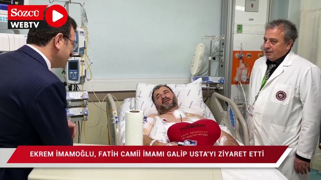 Ekrem İmamoğlu, Fatih Camii İmamı Galip Usta'yı ziyaret etti