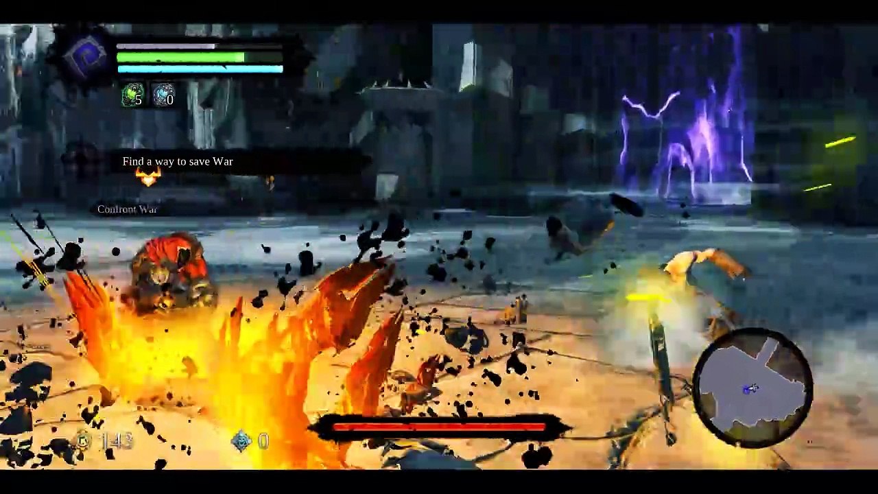 Darksiders 2 Death vs War(Crowfather) Boss Battle