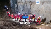 Five people trapped in Slovenia cave since Saturday rescued