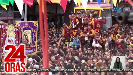 Isa sa mga lubid ng andas, naputol; mga deboto, nagkagulo at pinag-agawan ang hibla ng lubid | 24 Oras