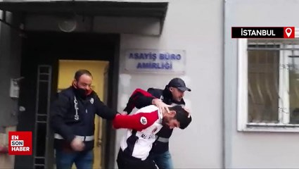 Büyükçekmece'de canlı yayında uyuşturucu madde kullanan şüpheli yakalandı