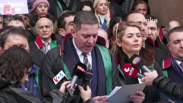 Erinç Sağkan'dan İstanbul Adalet Sarayı önünde Can Atalay açıklaması