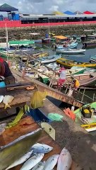Pescadores se arriscam subindo ponte quebrada na Feira de São Joaquim