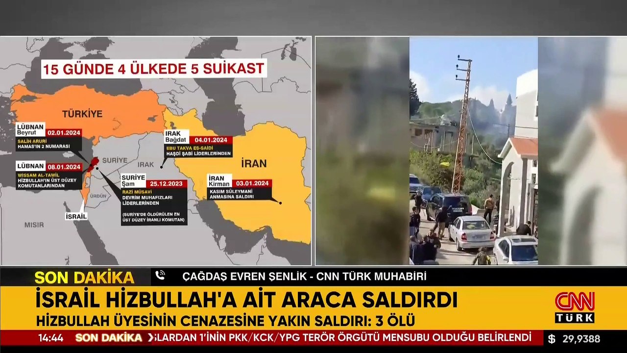 Lübnan’ın güneyinde tansiyon zirvede! Hizbullah üyesinin cenazesine yakın saldırı: 3 ölü