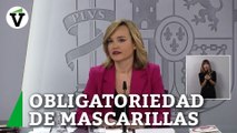 Alegría sobre la mascarilla: 