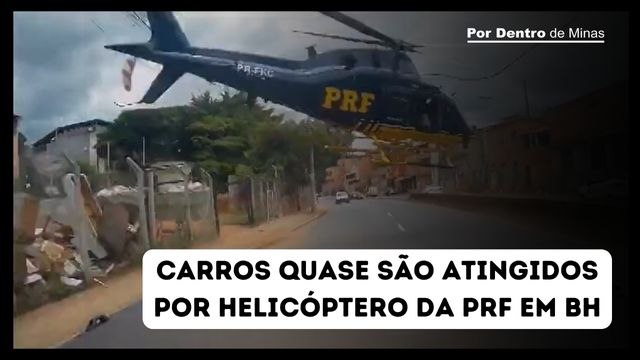 Assista ao momento exato da queda do helicóptero da PRF em BH