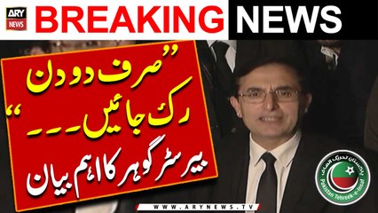 "Sirf 2 Din Ruk Jayen Phir Hum...", Barrister Gohar Khan's Big Statement
