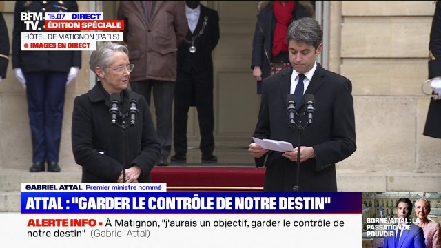 Gabriel Attal à propos des oppositions: Je leur fait la promesse de toujours les écouter et les respecter