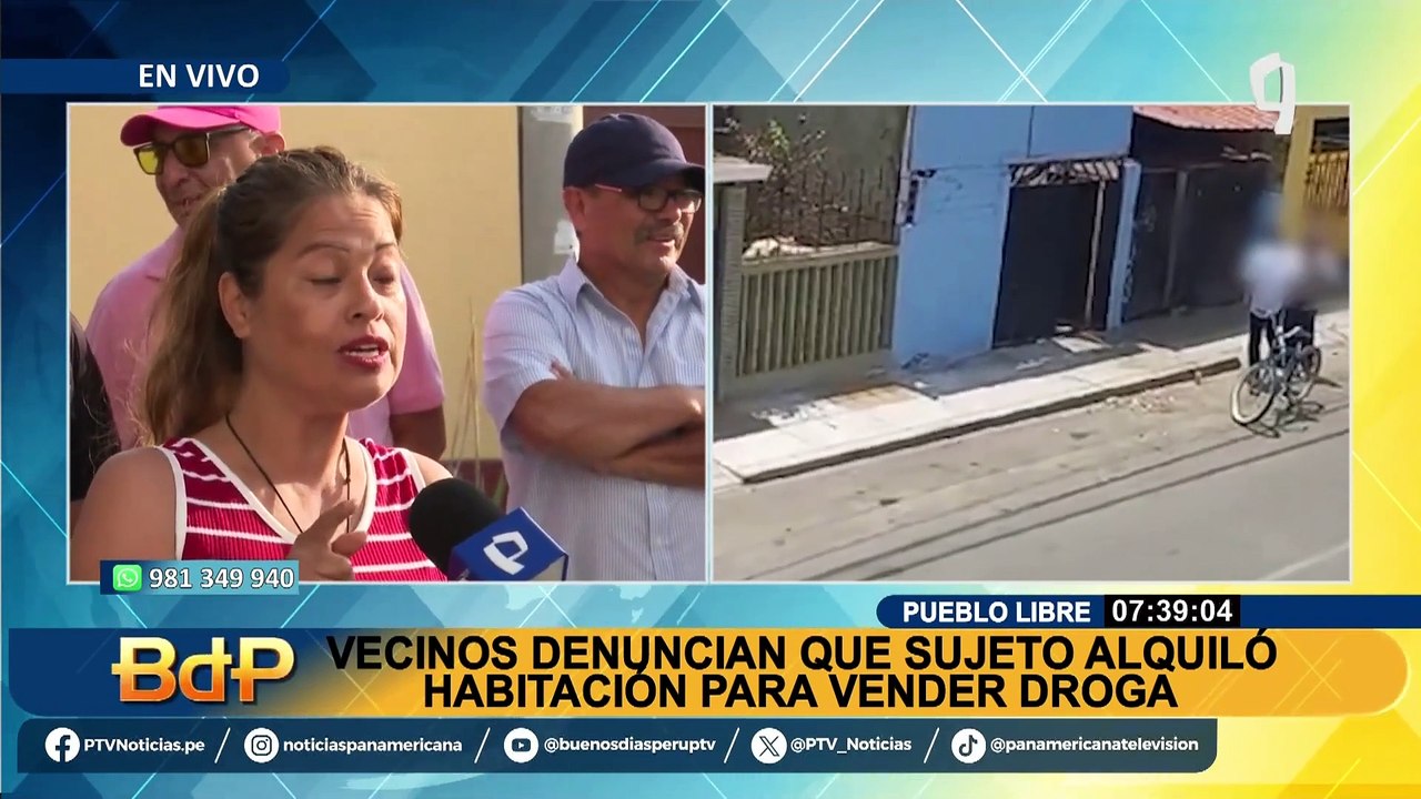 Pueblo Libre: hombre estaría alquilando habitación para venta de droga tras la muerte de su madre
