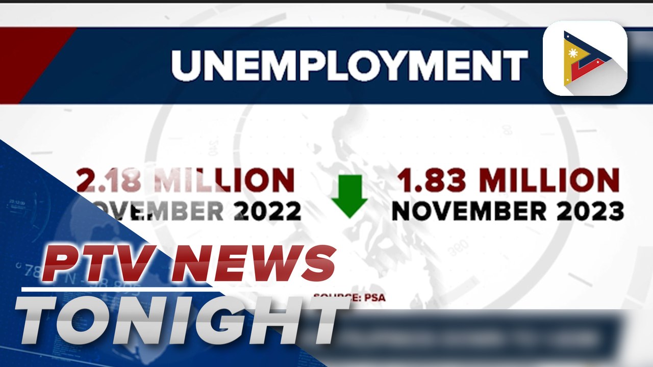 PSA: Unemployed Filipinos down
