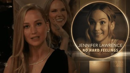Une réaction inattendue de Jennifer Lawrence lors des Golden Globes : "Si je ne gagne pas, je pars"