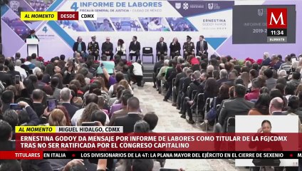 "Agradezco su apoyo": Ernestina Godoy da último mensaje como titular de la FGJCDMX