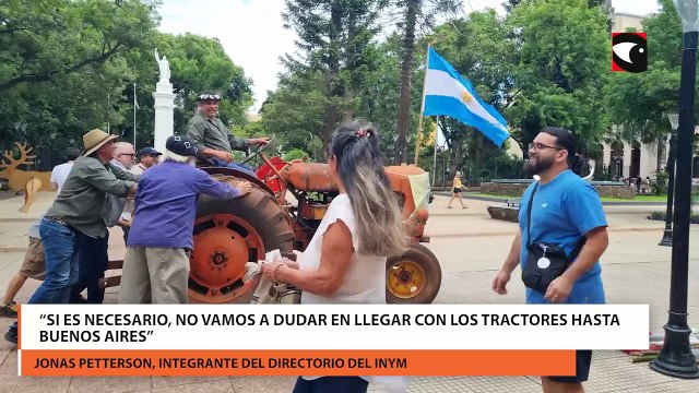 Yerbateros se manifestaron en defensa al INYM y en contra del DNU del Gobierno de Milei en Posadas