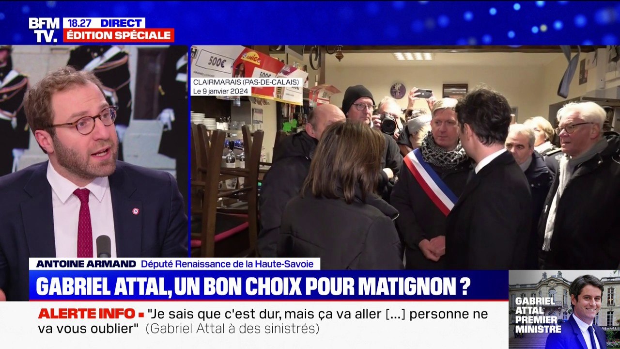 Antoine Armand (Renaissance): "[Gabriel Attal] se place au-delà des clivages partisans"