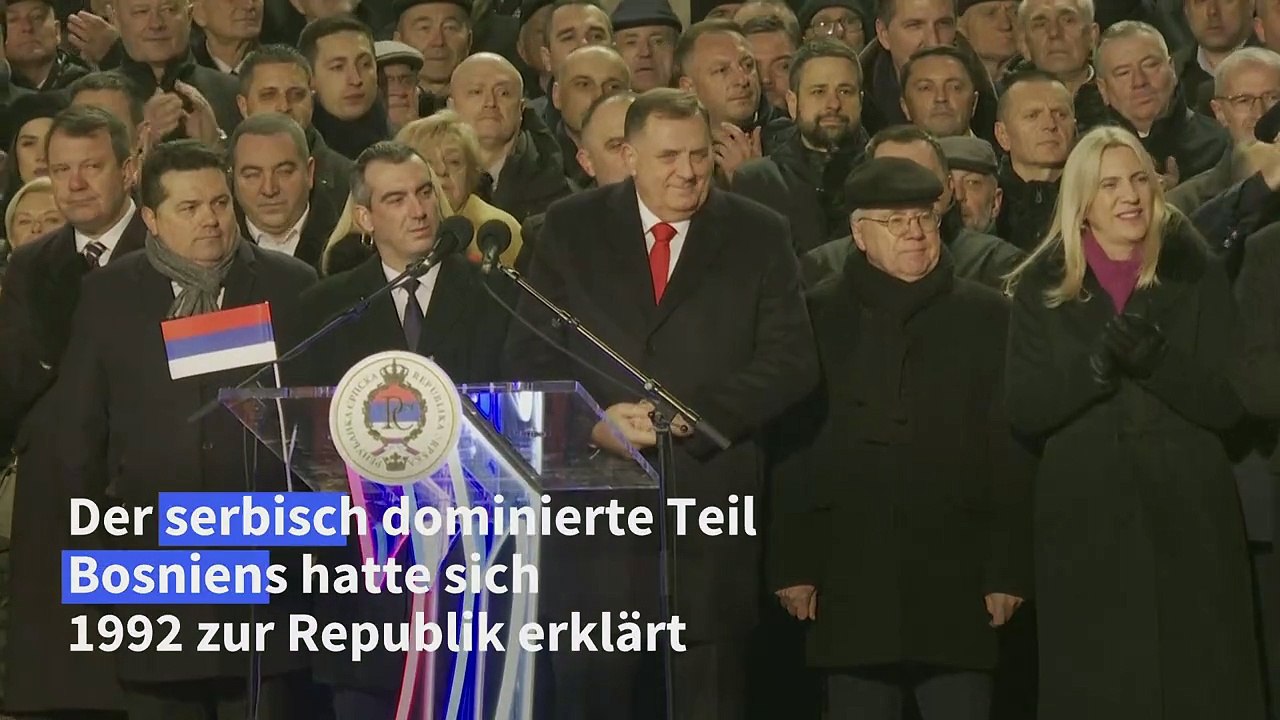 Bosnische Serben begehen umstrittenen Nationalfeiertag
