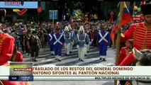 Venezuela: Inicia recorrido final de la caravana con los restos del general Domingo Sifontes