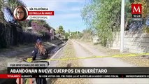 Abandonan 9 cuerpos en camionetas cerca de la autopista México-Querétaro