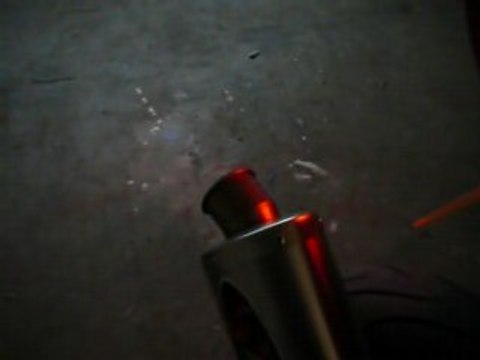 rupture z750 pot akra avec flammes