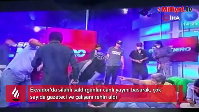 Çok sayıda çalışanı rehin aldılar! Maskeli saldırganlar canlı yayın bastı
