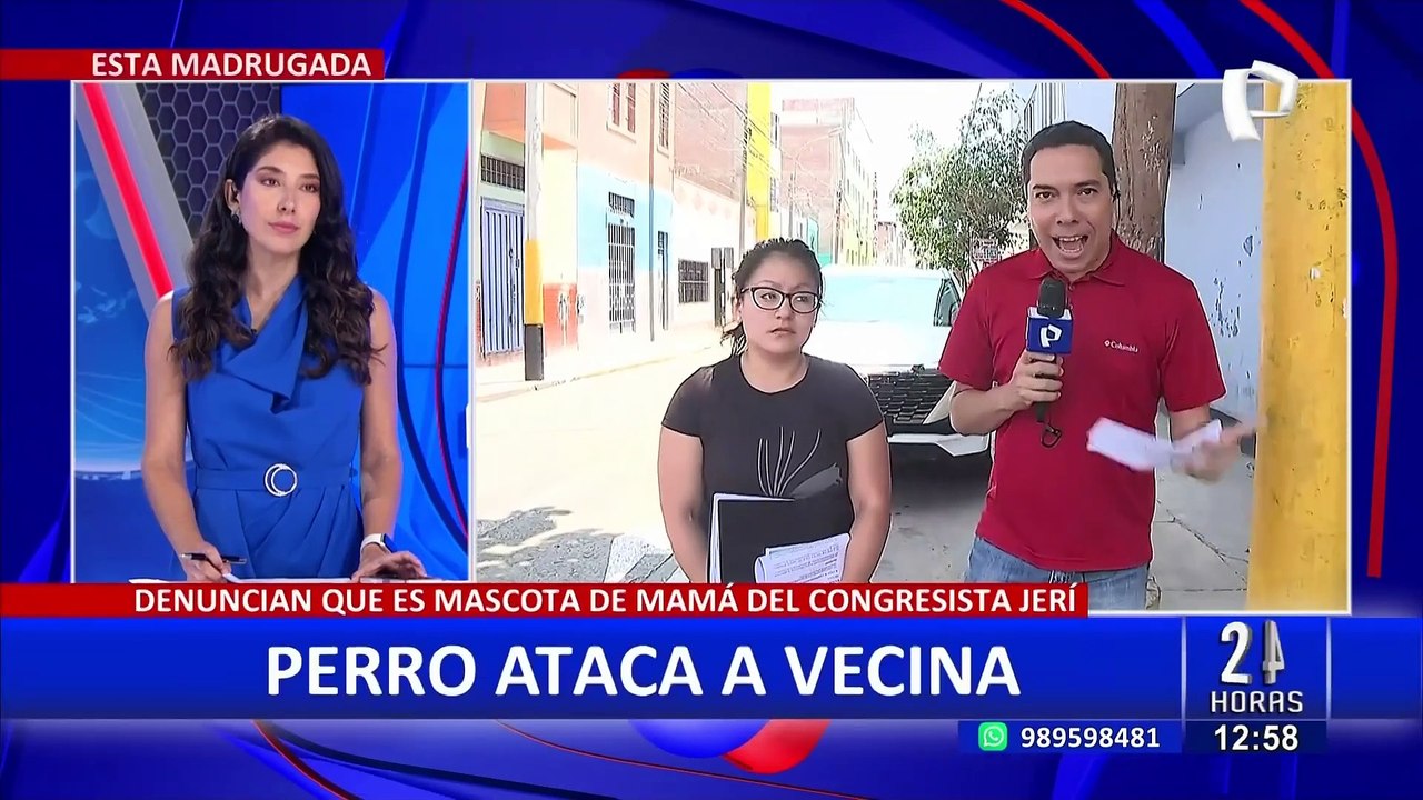 Denuncian que perro de la madre de congresista José Jerí volvió atacar a una vecina