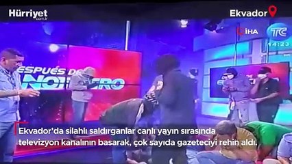 Ekvador’da silahlı saldırganlar canlı yayını bastı