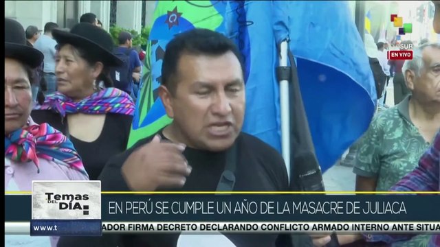 Perú: Organizaciones sociales e indígenas exigen justicia por cumplirse un año de masacre de Juliaca