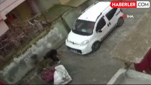 Batman'da rögar kapağı hırsızlığı güvenlik kamerasında