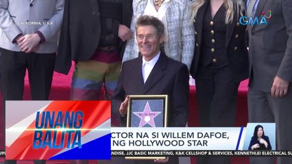 American actor na si Willem Dafoe, ginawaran ng Hollywood Star | UB