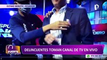 Periodista ecuatoriano narra los momentos de terror que vivieron sus colegas del canal de televisión TC