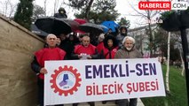 Emekliler Sendikası Bilecik Şubesi, Emekli Maaşlarına Yapılan Zamı Protesto Etti