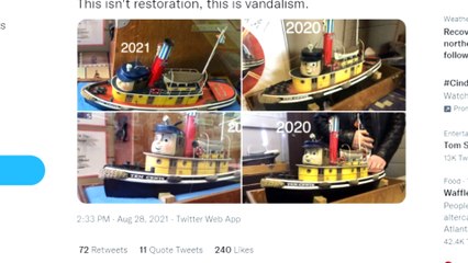 Serious damage was done to TUGS, Thomas And His Friends