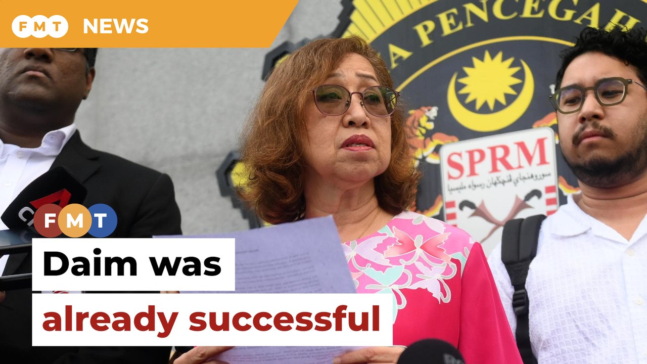 Daim was successful even before joining govt, says wife