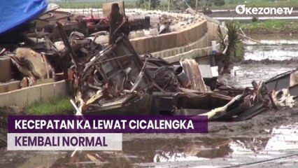 Mulai Normal, Kereta Lintasi Cicalengka Bisa di Kecepatan 90 Km/Jam