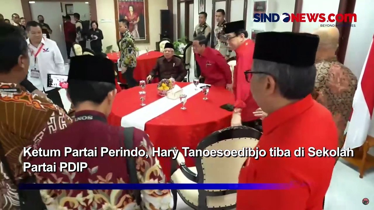 Momen Ketum Perindo Hary Tanoesoedibjo Hadiri HUT ke-51 PDIP