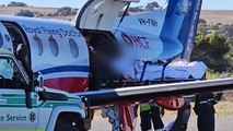 Surfer arrives at Elliston Hospital with shark attack bite to leg after off Eyre Peninsula coast