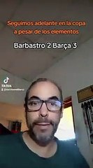 Seguimos adelante en Copa a pesar de los elementos, Barbastro 2 Barça 3