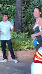 Poonam Pandey's Black-Bold Hot Avatar At Juhu