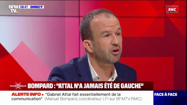 Manuel Bompard: Je pense que j'ai plus que M. Attal été confronté aux difficultés auxquelles sont confrontés les Français