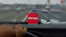 Şişli'de trafikte yol verme tartışması! Tek yumrukla aynayı kırdı