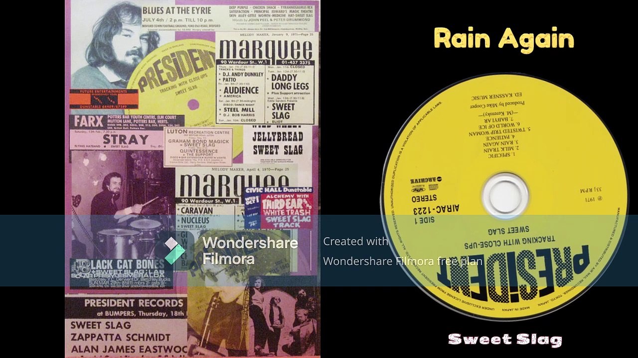 Sweet Slag – Tracking With Close-Ups  Rock , Prog Rock 	1971