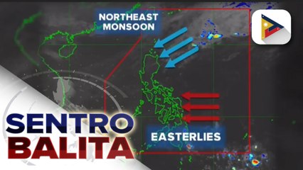 Amihan, umiiral sa Northern at Central Luzon;